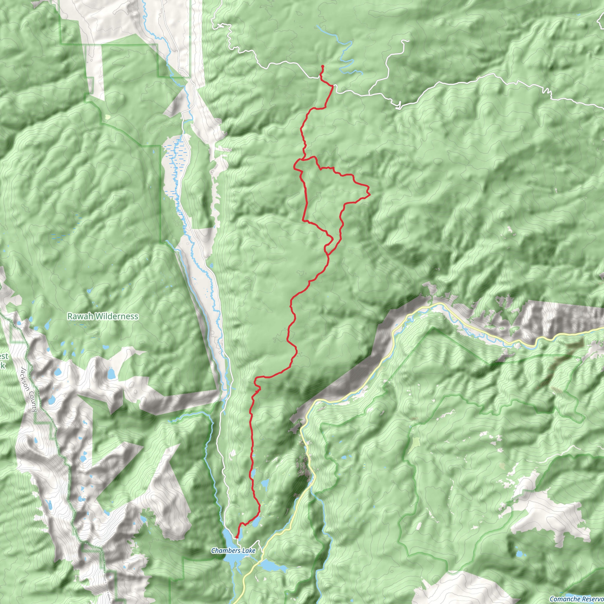 Green Ridge Trail mobile static map