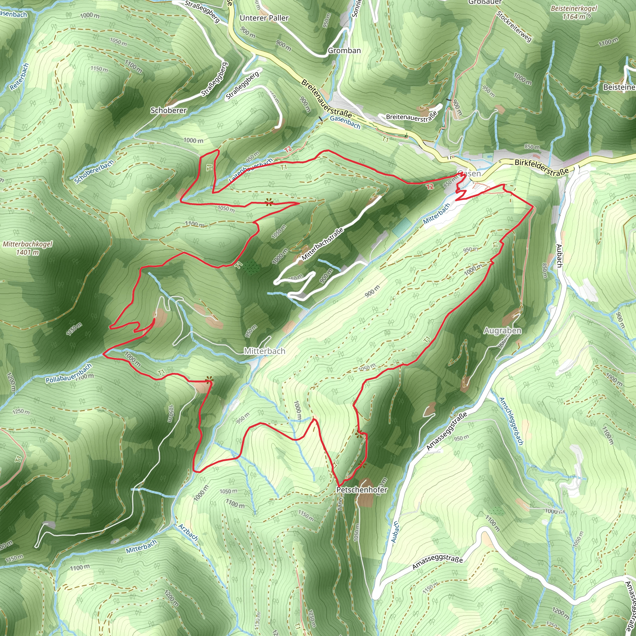 Stoakogler - Heimatweg in Gasen mobile static map