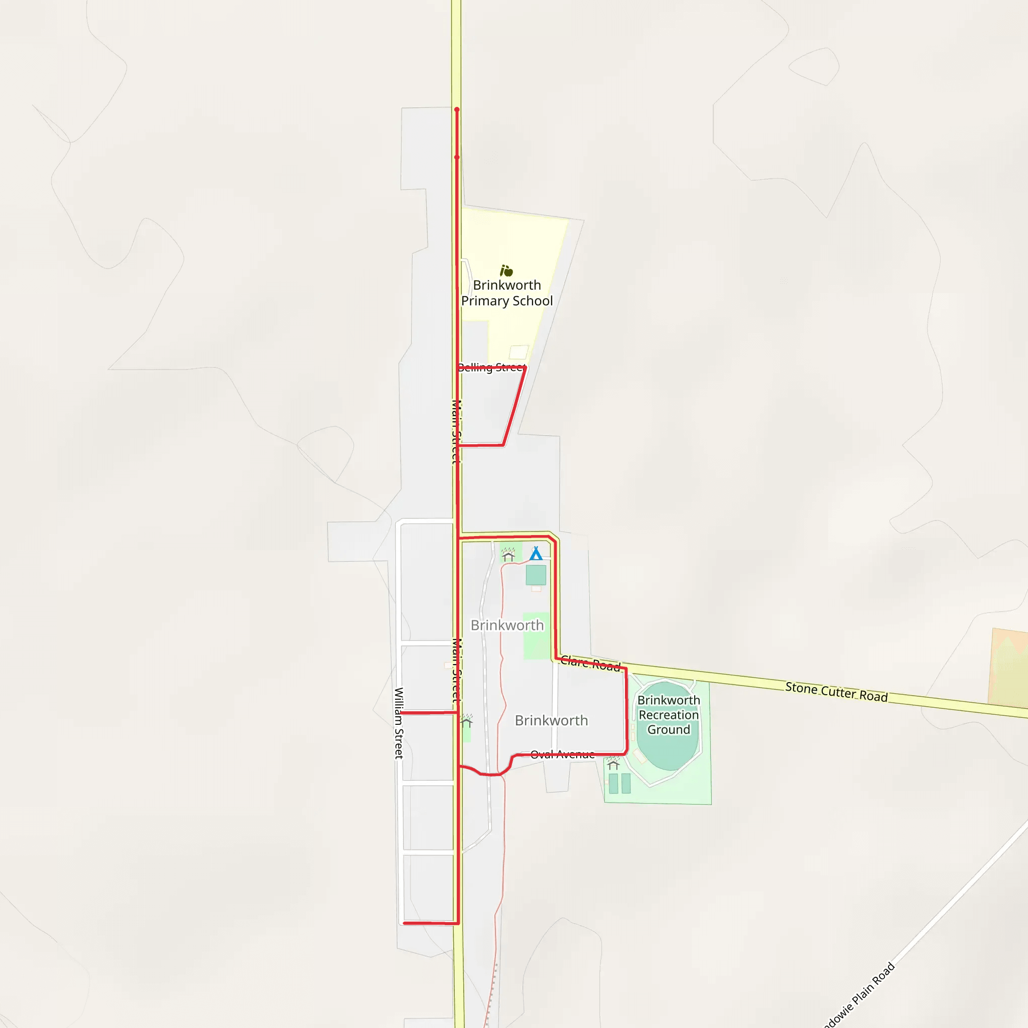 Brinkworth Historical Walk mobile static map