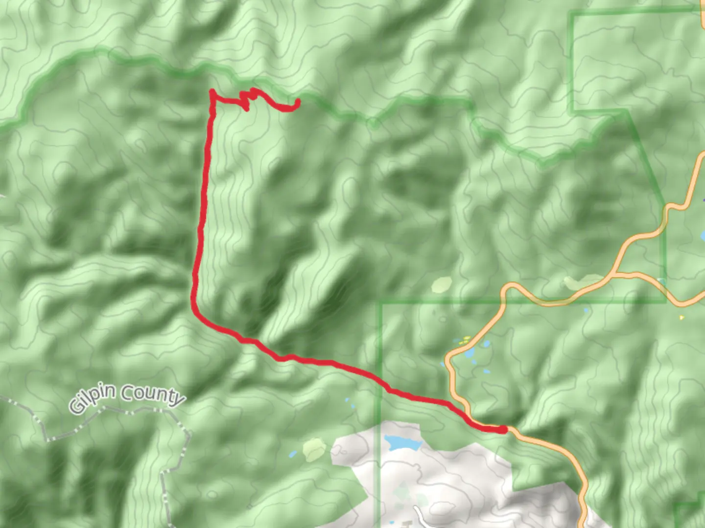 An image depicting the trail Apex Valley Road and its surrounding area.