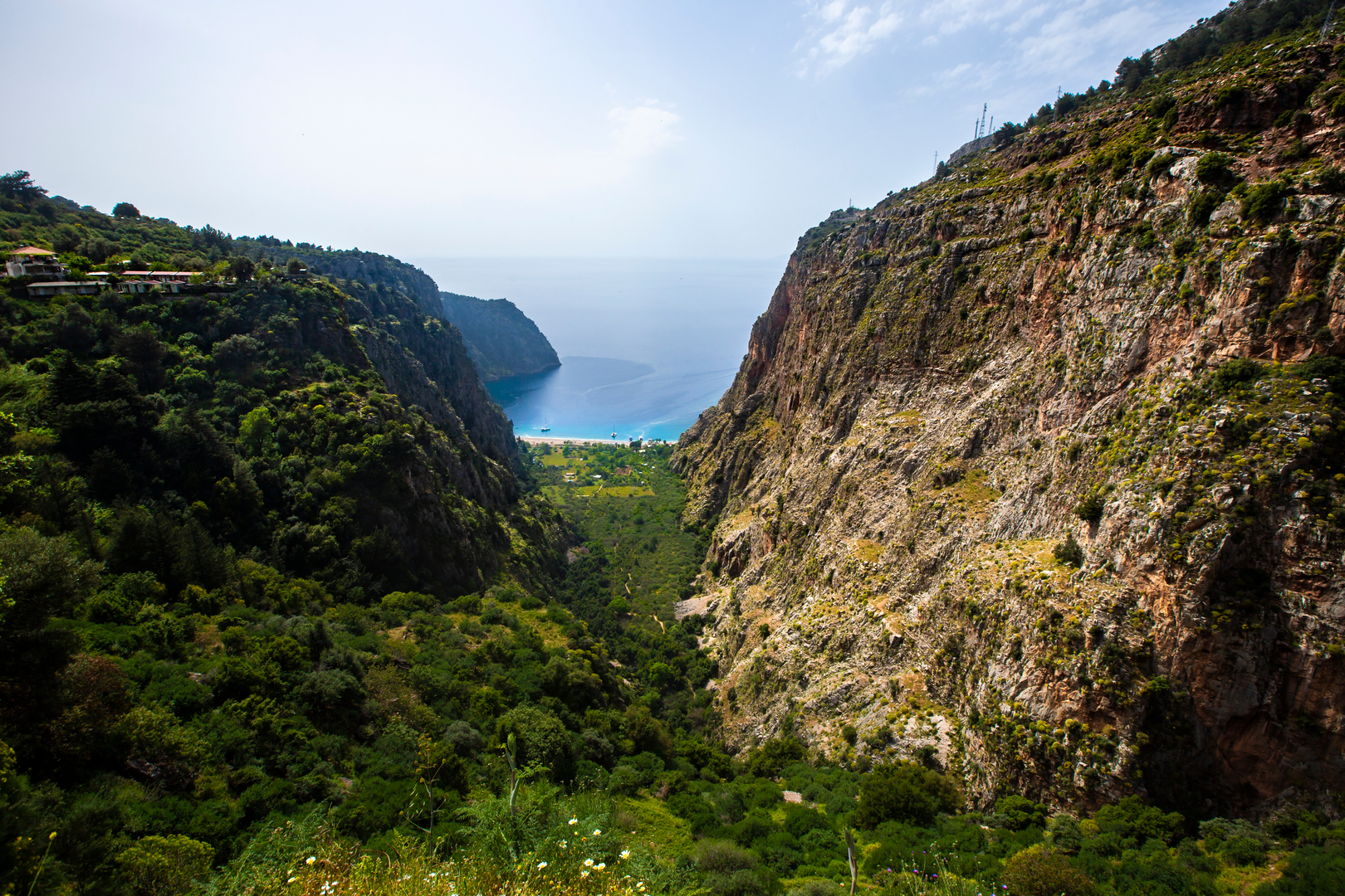 An image depicting the trail Lycian Way and its surrounding area.