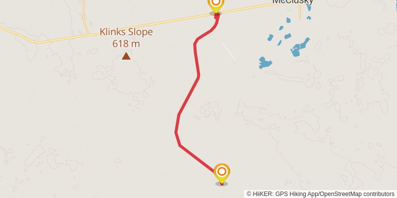 North Country Trail - North Dakota stage 6 Map