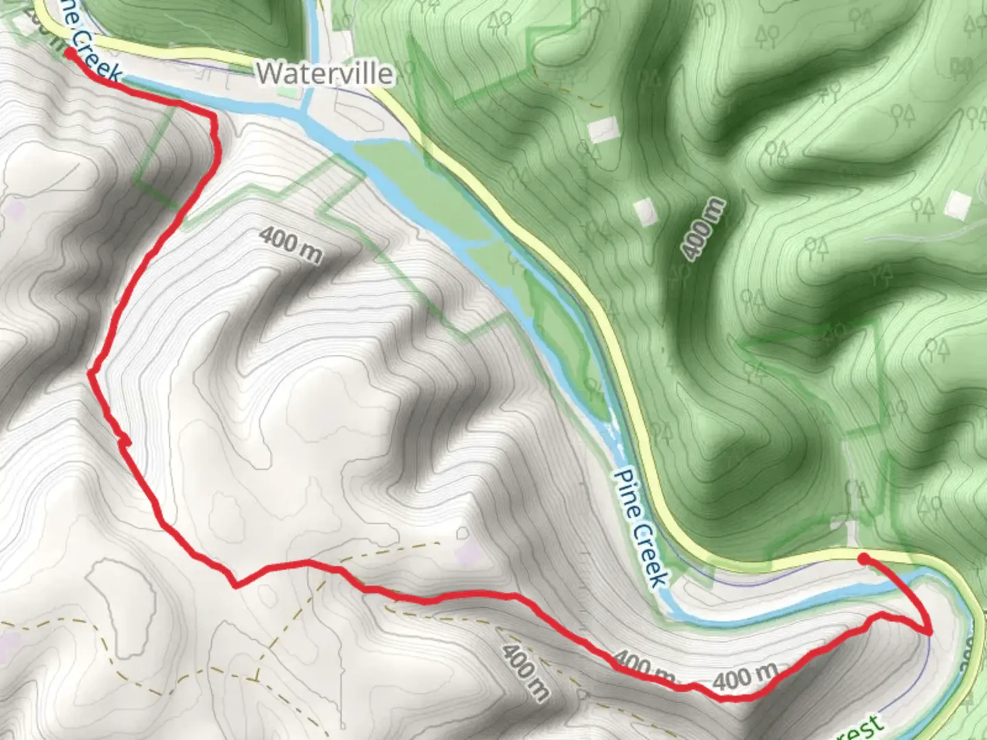 An image depicting the trail Tiadaghton Trail and its surrounding area.