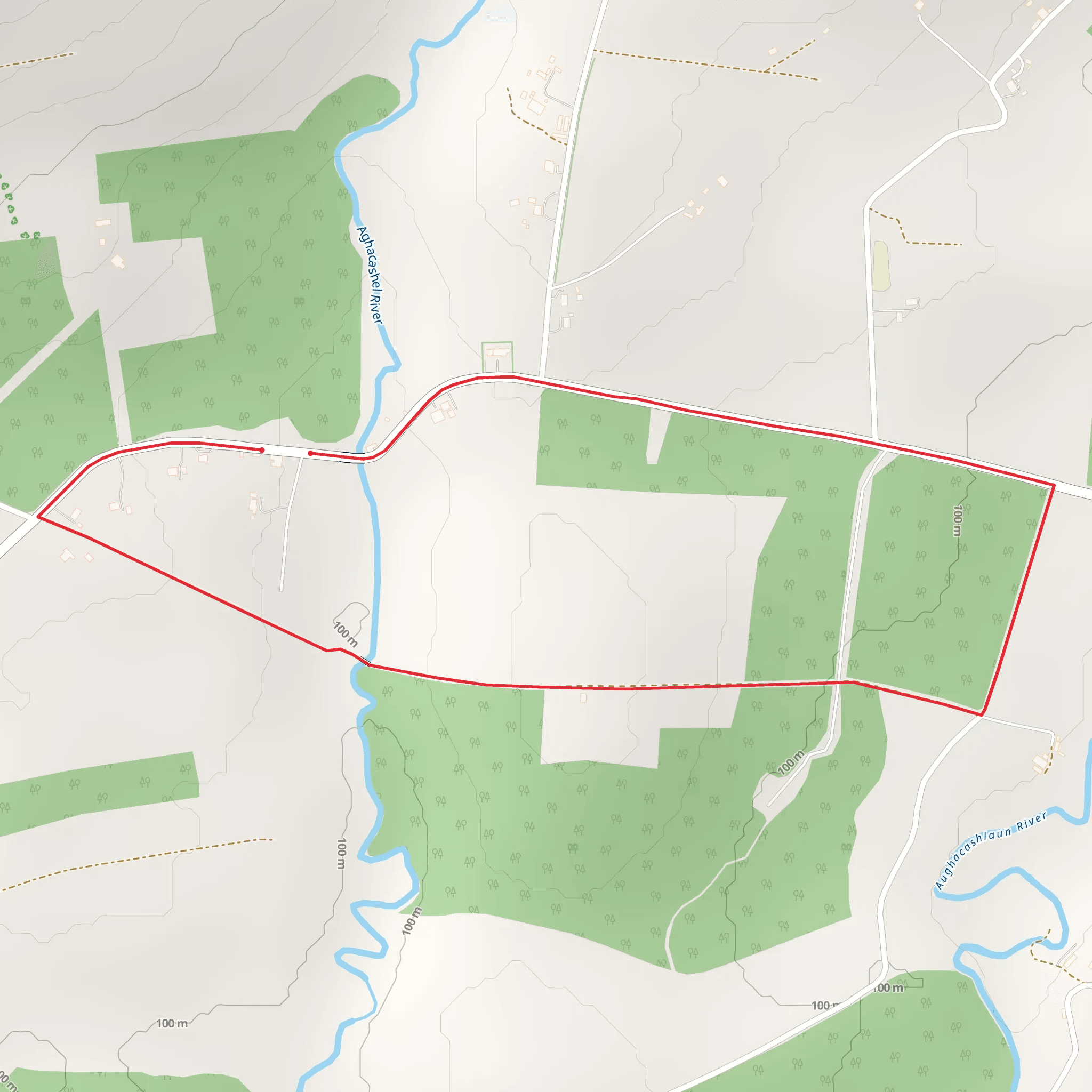 Aghacashel Loop mobile static map