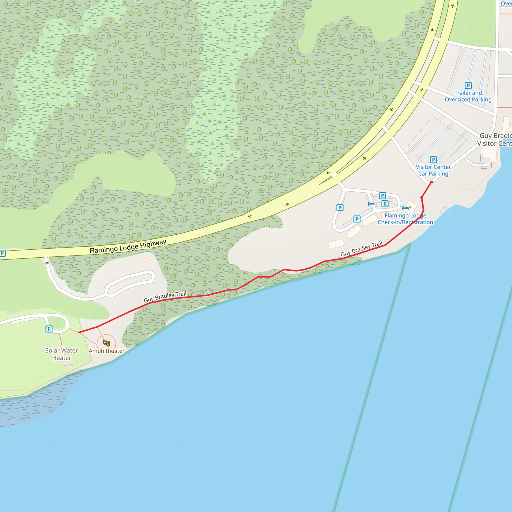 Guy Bradley Trail mobile static map