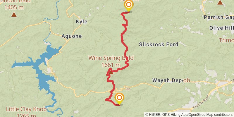 Appalachian Trail stage 14 Map