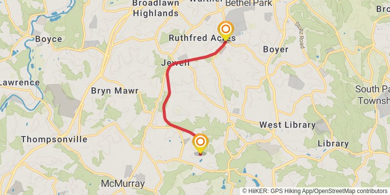 Montour Trail spur 3 Map