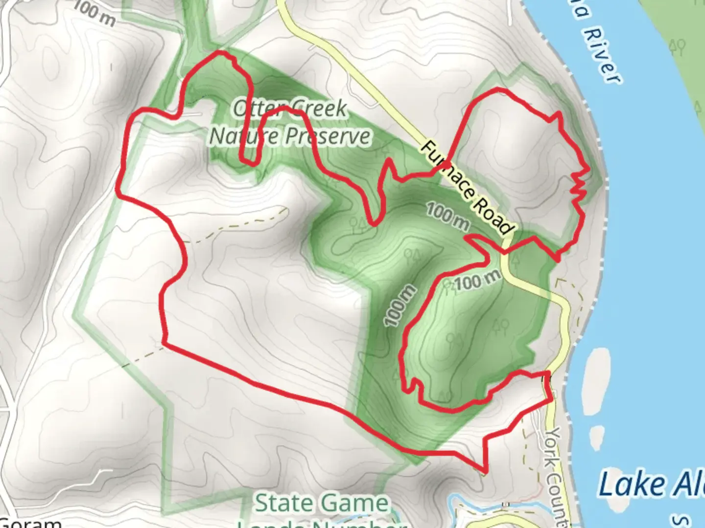 An image depicting the trail York Furnace North Loop trail via Mason-Dixon Trail and its surrounding area.