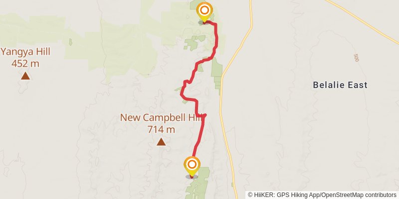 Mawson Trail stage 21 Map