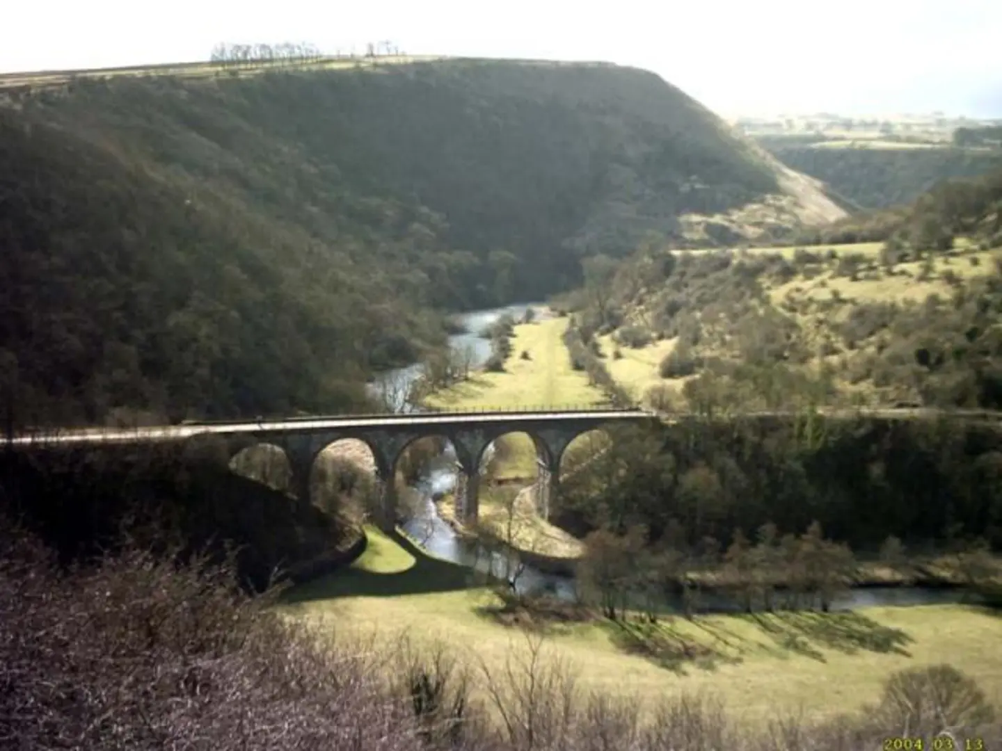 An image depicting the trail Millers Dale, Monsal Head and Wardlow Loop via Longstone Moor and its surrounding area.