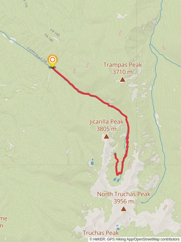 Hidden Lake via Trampas Lakes Trail