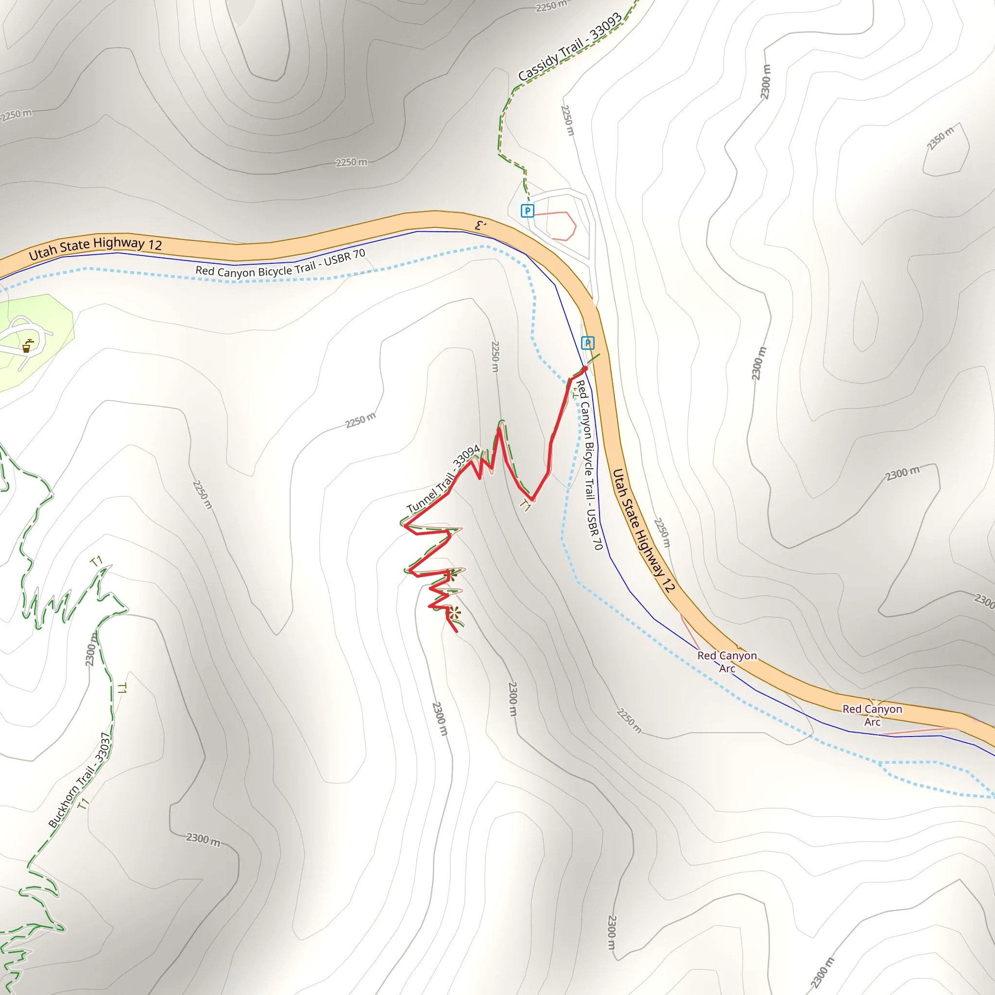 Tunnel Trail mobile static map