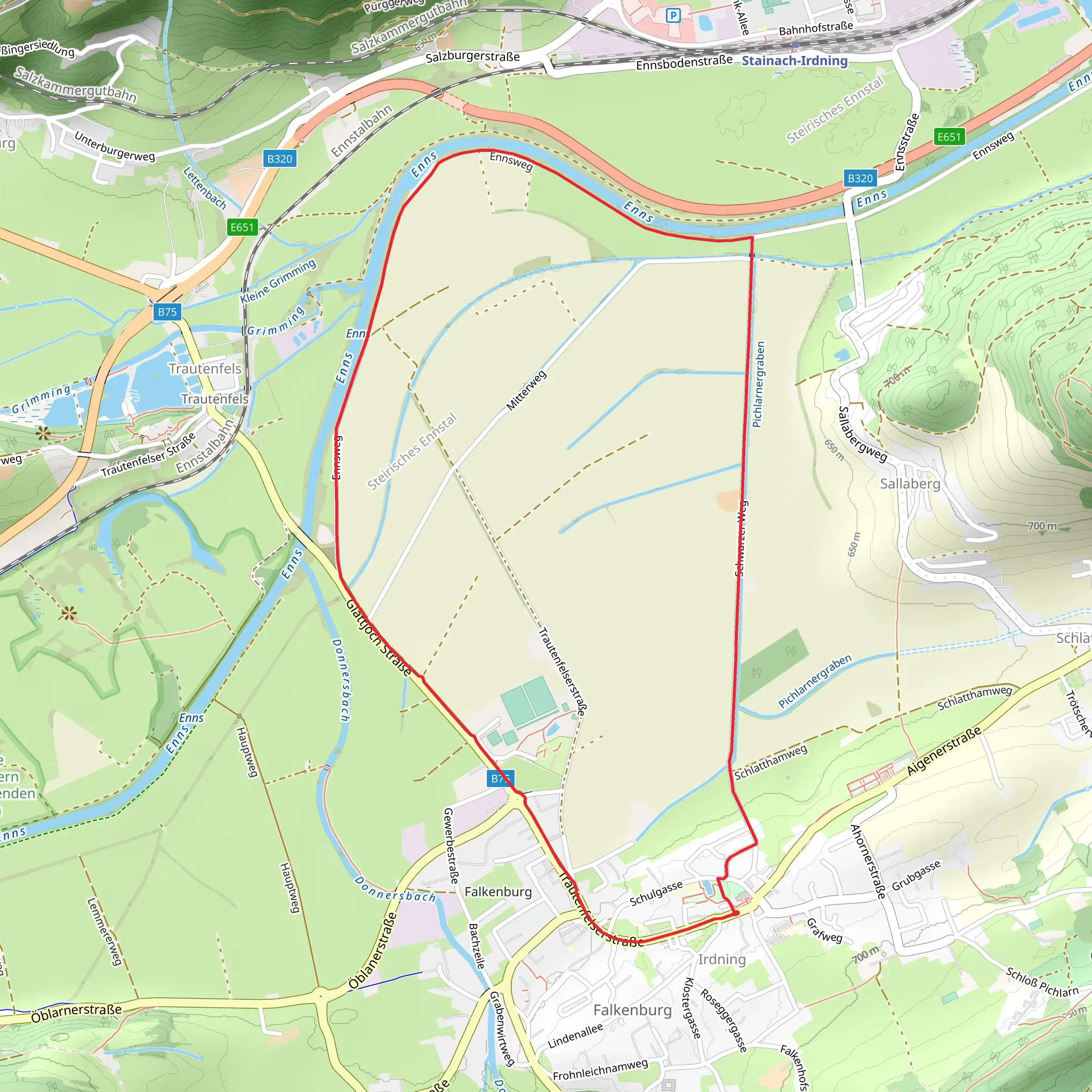 Irdninger Moss Trail mobile static map