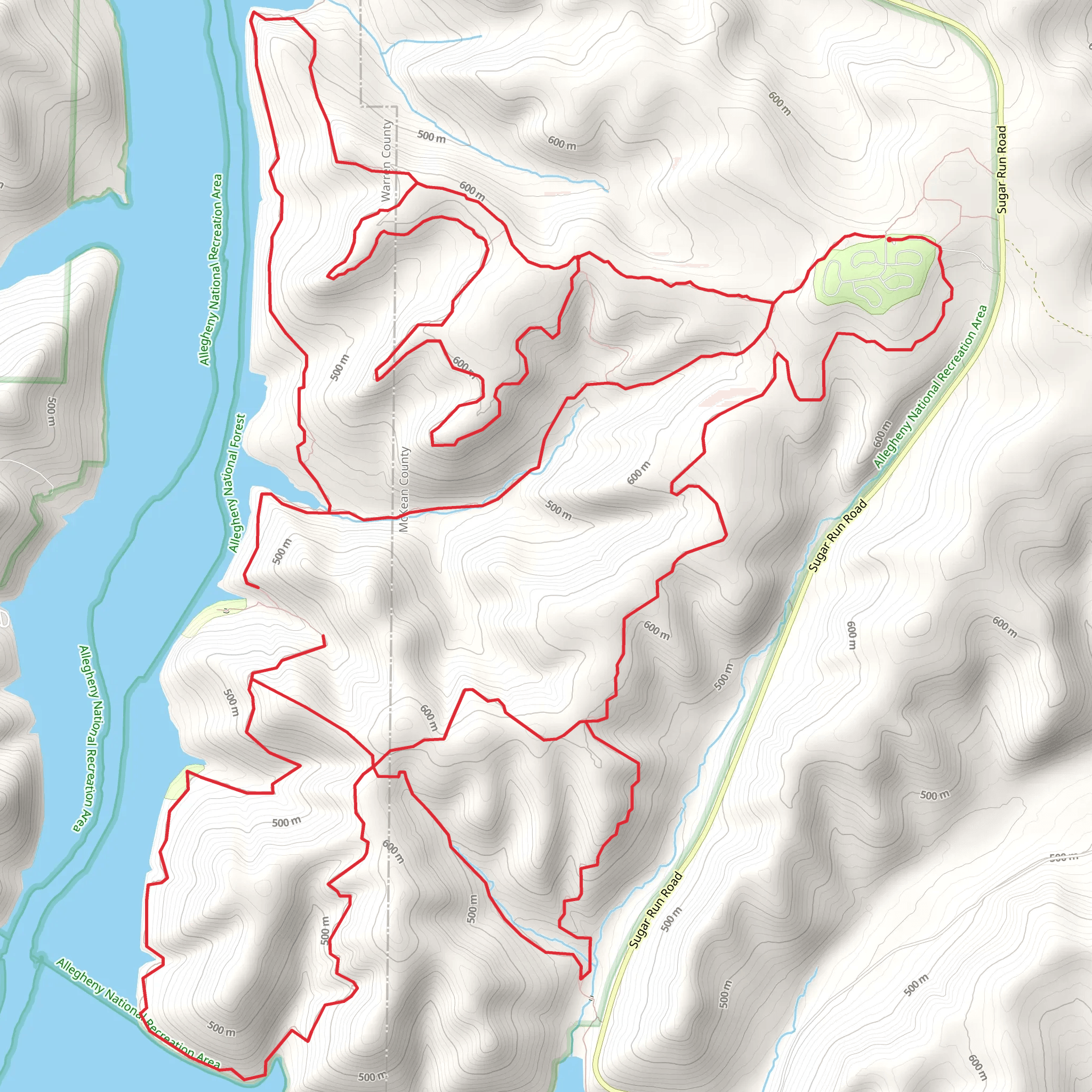 Tracy Ridge Loop mobile static map