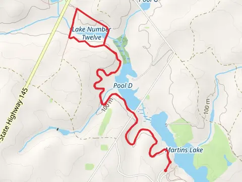 Lake Number 12 Loop via Tates Trail