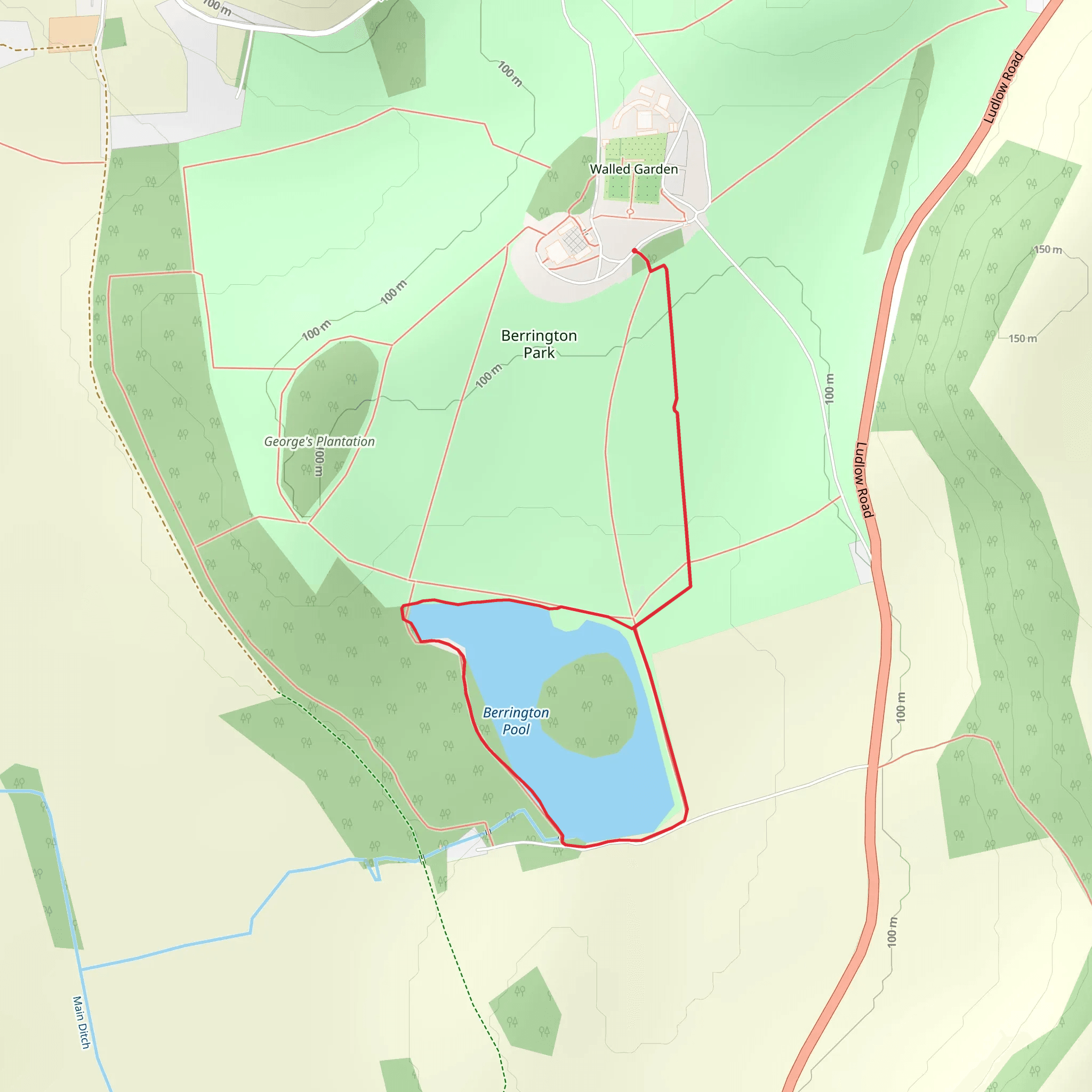 The Lakeside Walk mobile static map