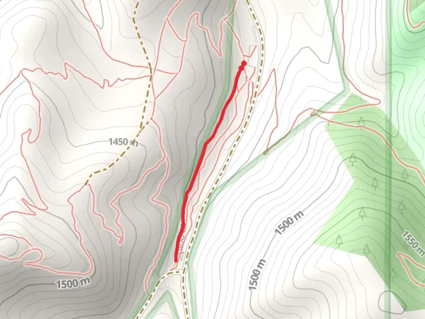 An image depicting the trail Davis Gulch Trail and its surrounding area.