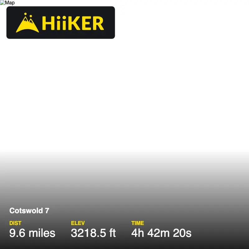 A map preview of the recording Cotswold 7.