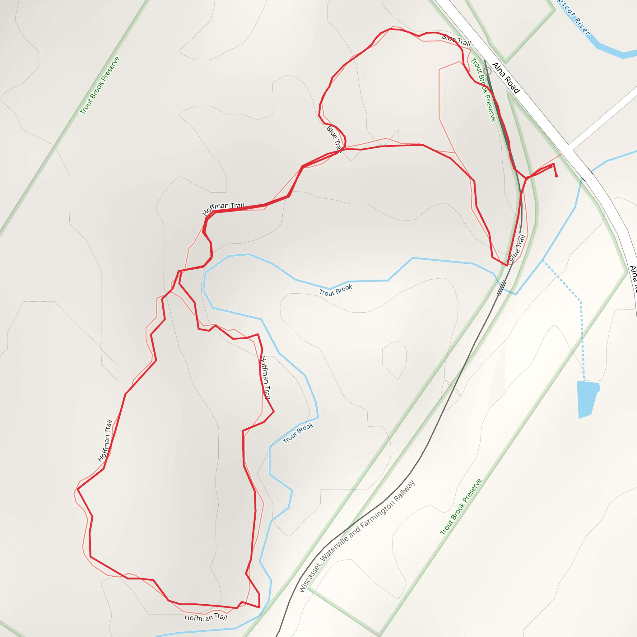 Trout Brook Loop mobile static map