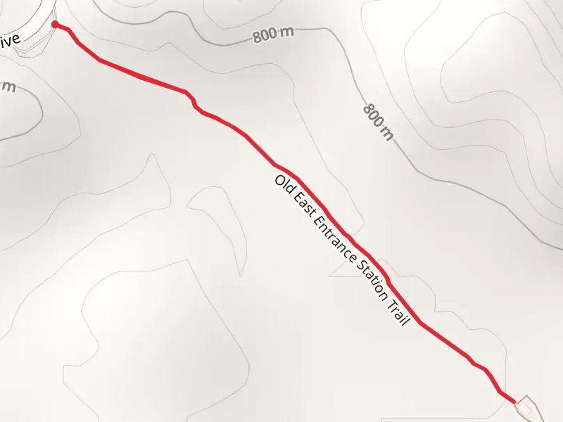 Old East Entrance Station Trail