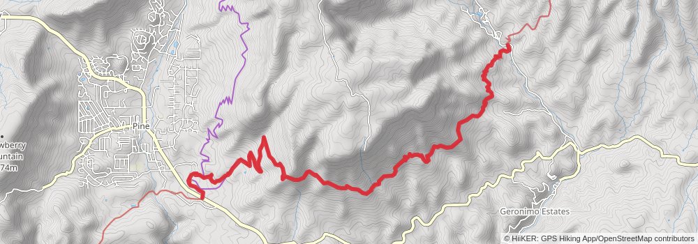 Arizona Trail stage 46 Map