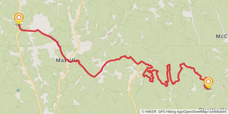 North Country Trail - Ohio stage 52 Map