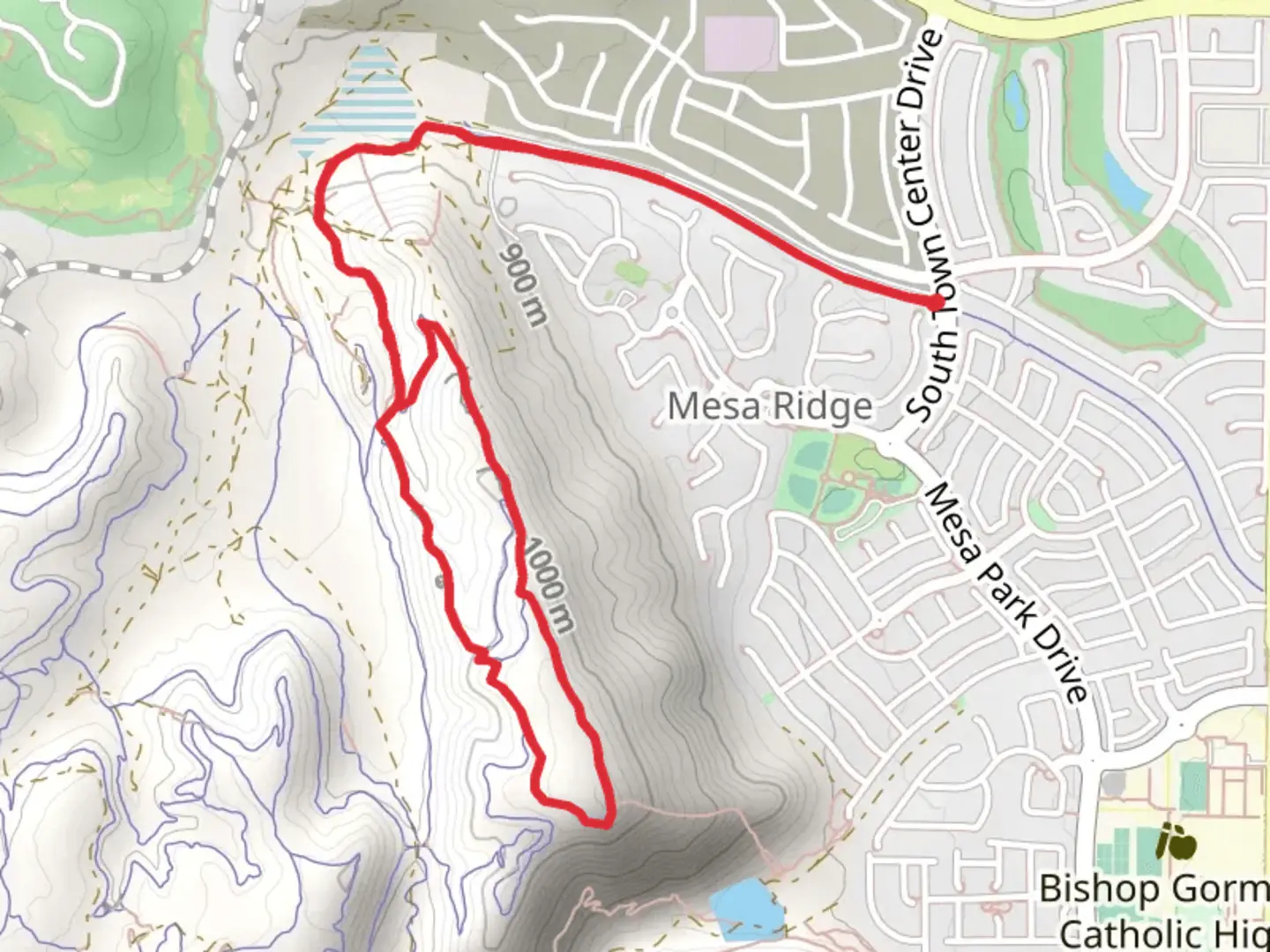 An image depicting the trail Morgan's Mile and Flagpole Loop and its surrounding area.