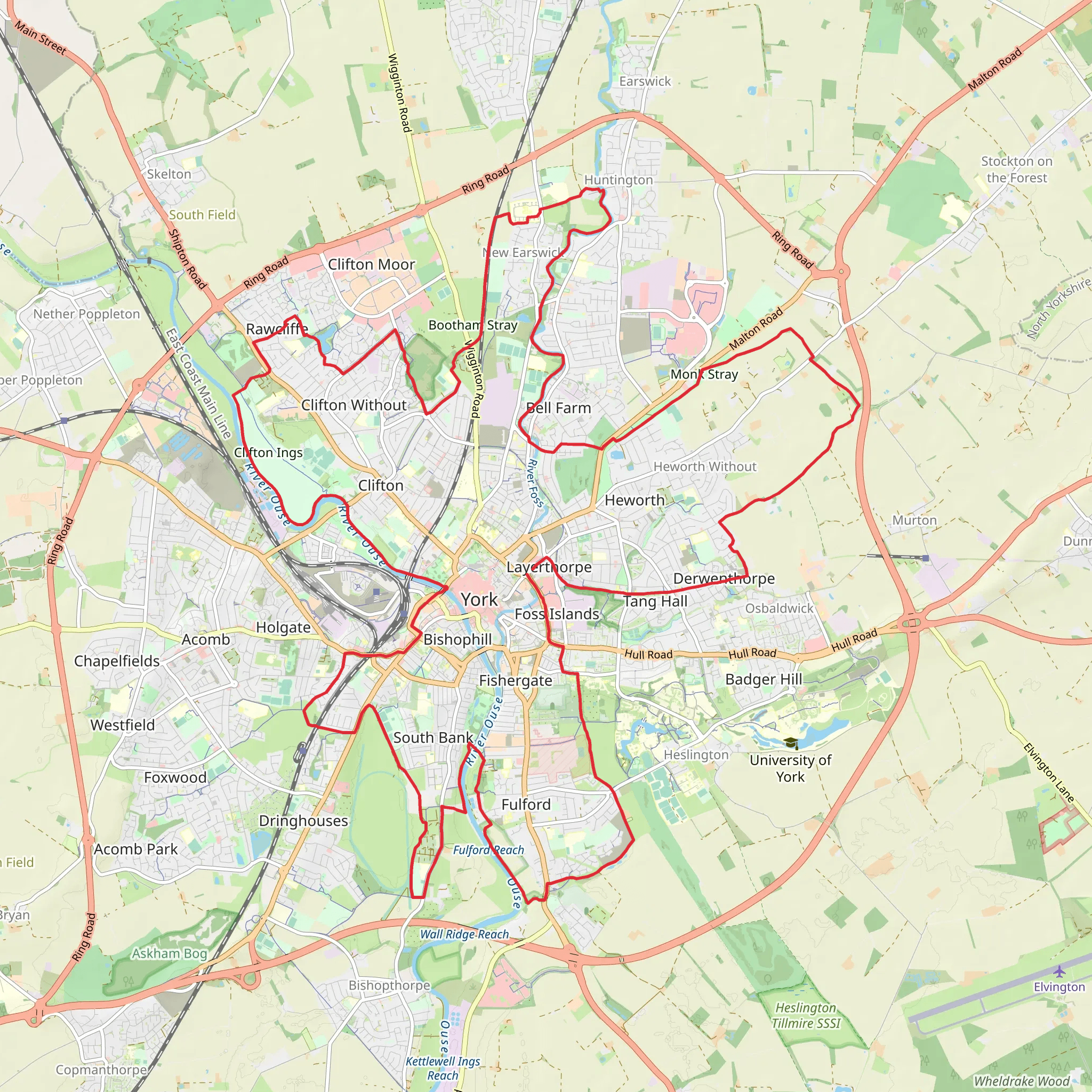Millennium Way mobile static map