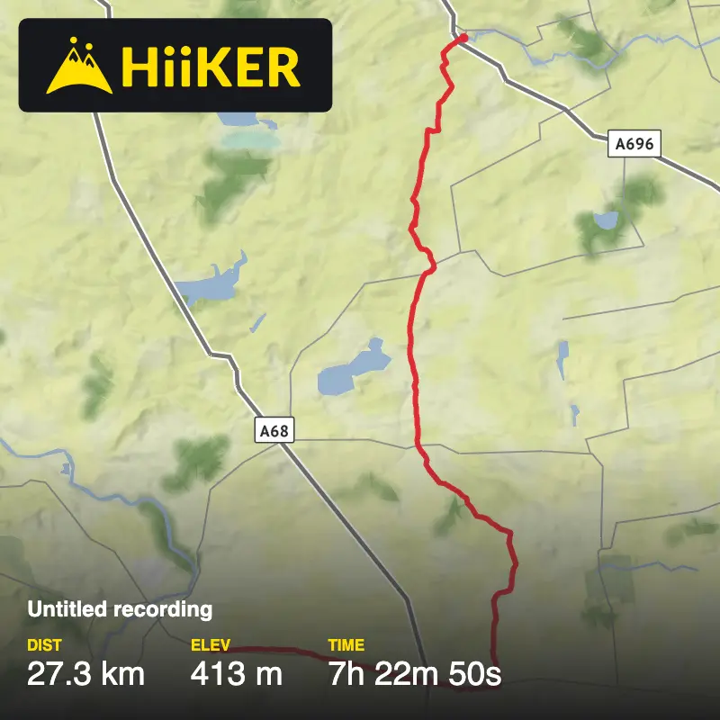 A map preview of the recording Untitled recording.