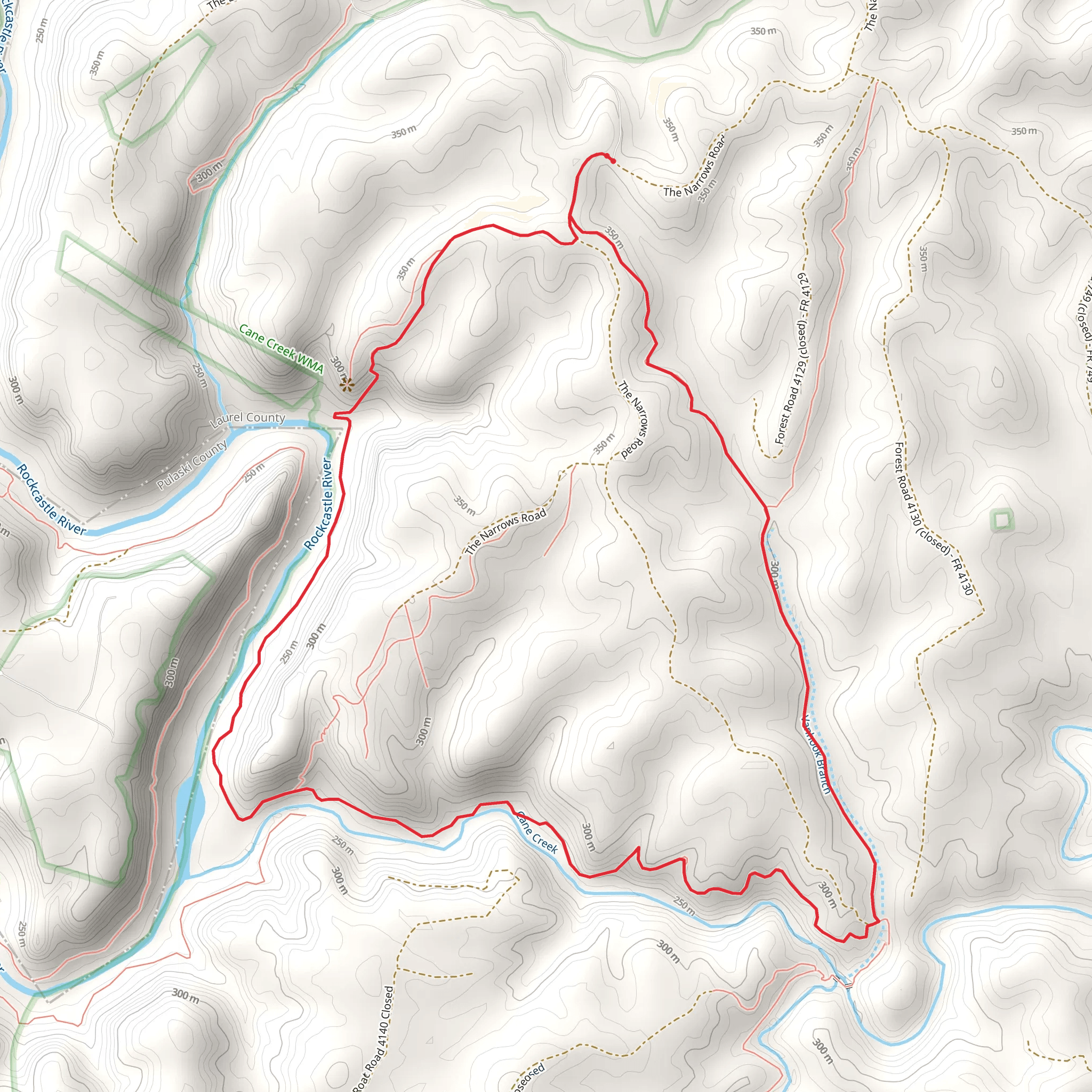 Rockcastle-Narrows Loop mobile static map