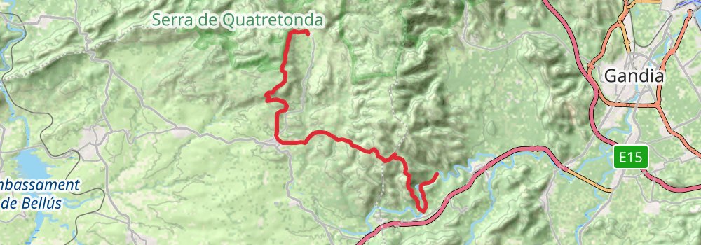 GR 236 - Ruta del Monestirs- El pas del Pobre stage 2 Map