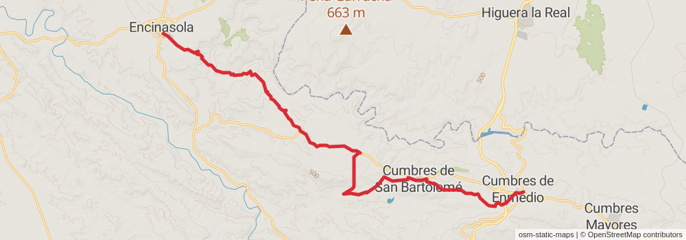 GR 48 - Sierra Morena - Andalusia stage 2 Map