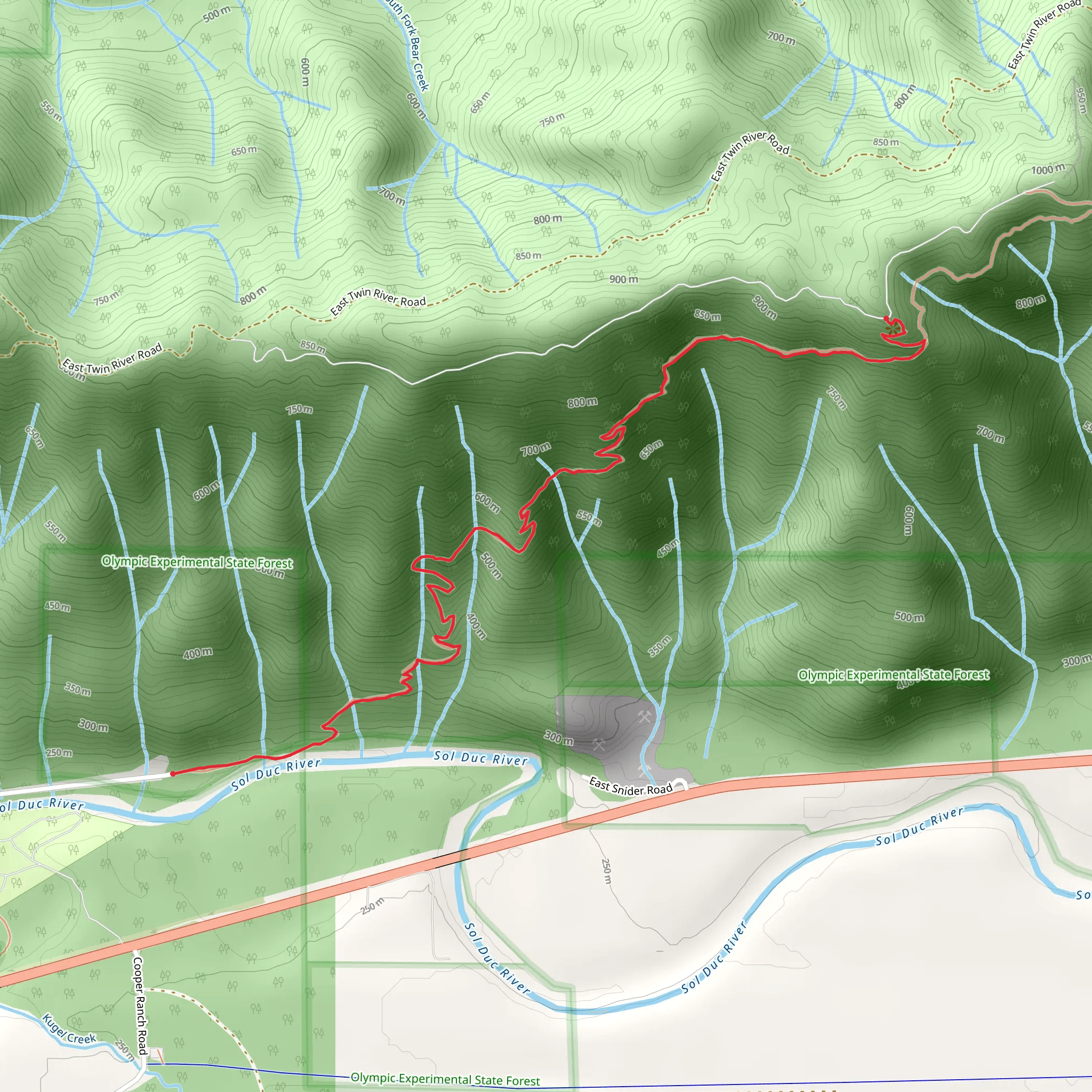 Kloshe Nanitch Trail mobile static map