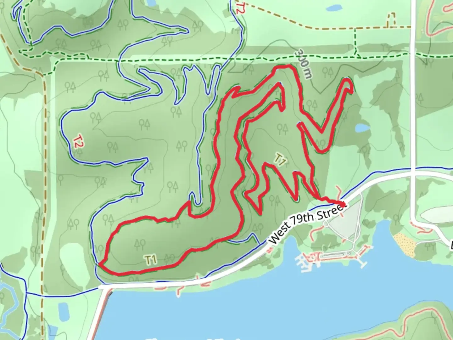 An image depicting the trail Orange Loop Trail and its surrounding area.