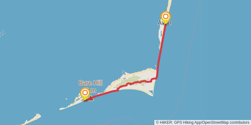 Mountains-to-Sea Trail stage 93 Map