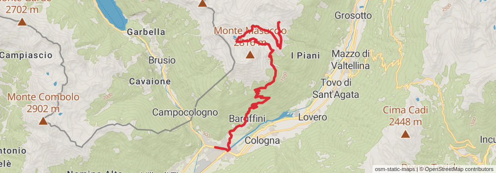 Sentiero Italia - Alps Section stage 76 Map