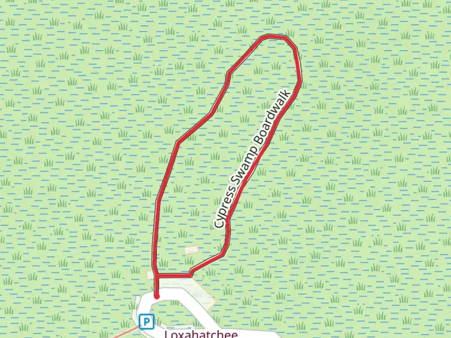 An image depicting the trail Cypress Trail Loop and its surrounding area.