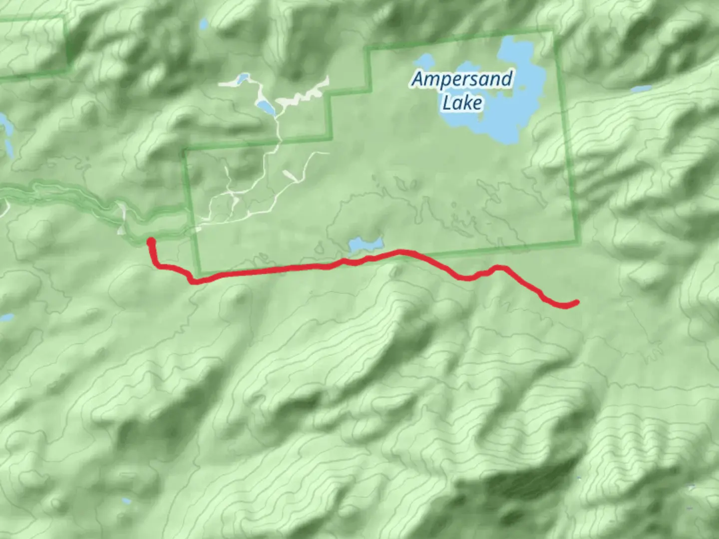 An image depicting the trail Blueberry Trail and its surrounding area.