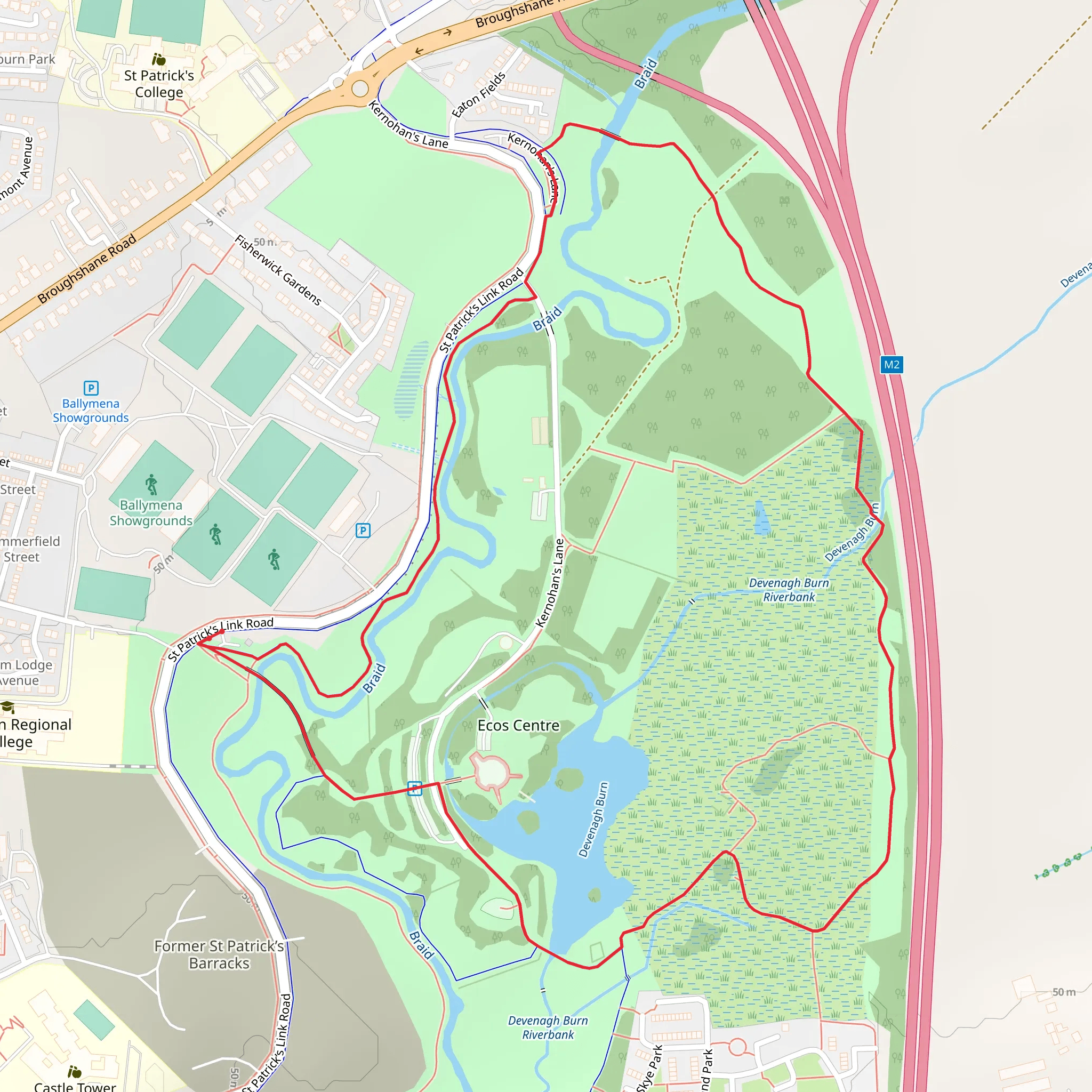Ecos Reserve Trail mobile static map