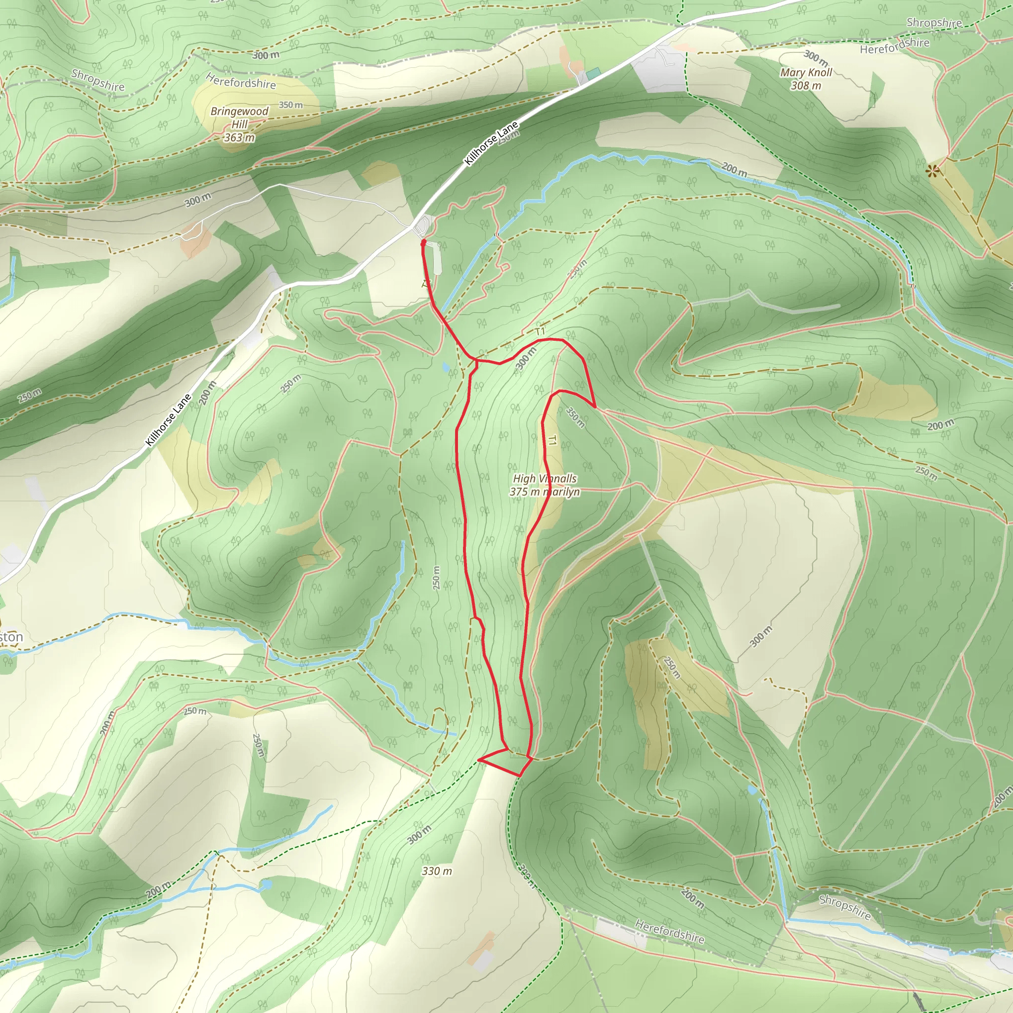 High Vinnalls Loop mobile static map