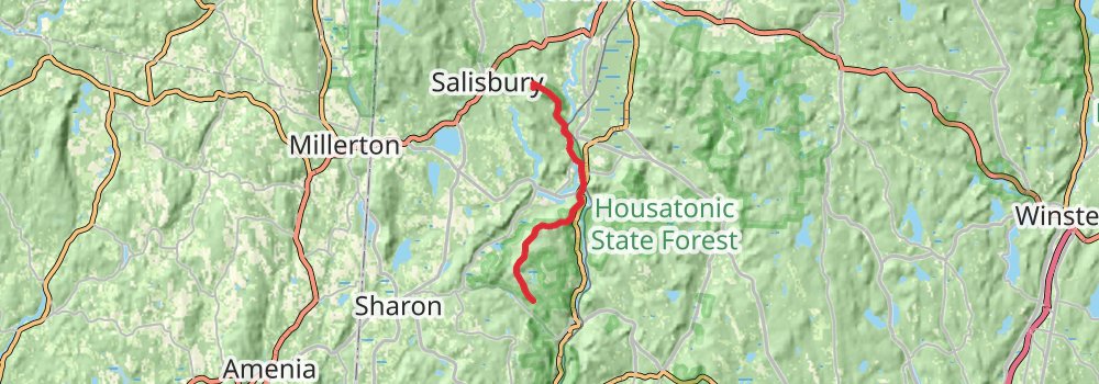 Appalachian Trail - Connecticut stage 4 Map