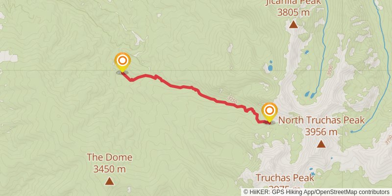 Rio Quemado Trail stage 2 Map