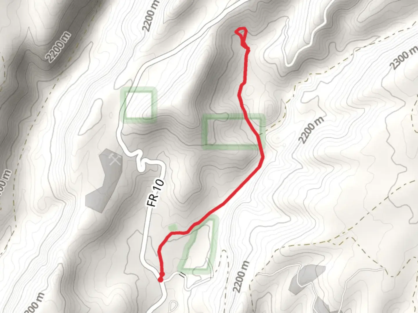 An image depicting the trail Forest Road 271 and its surrounding area.