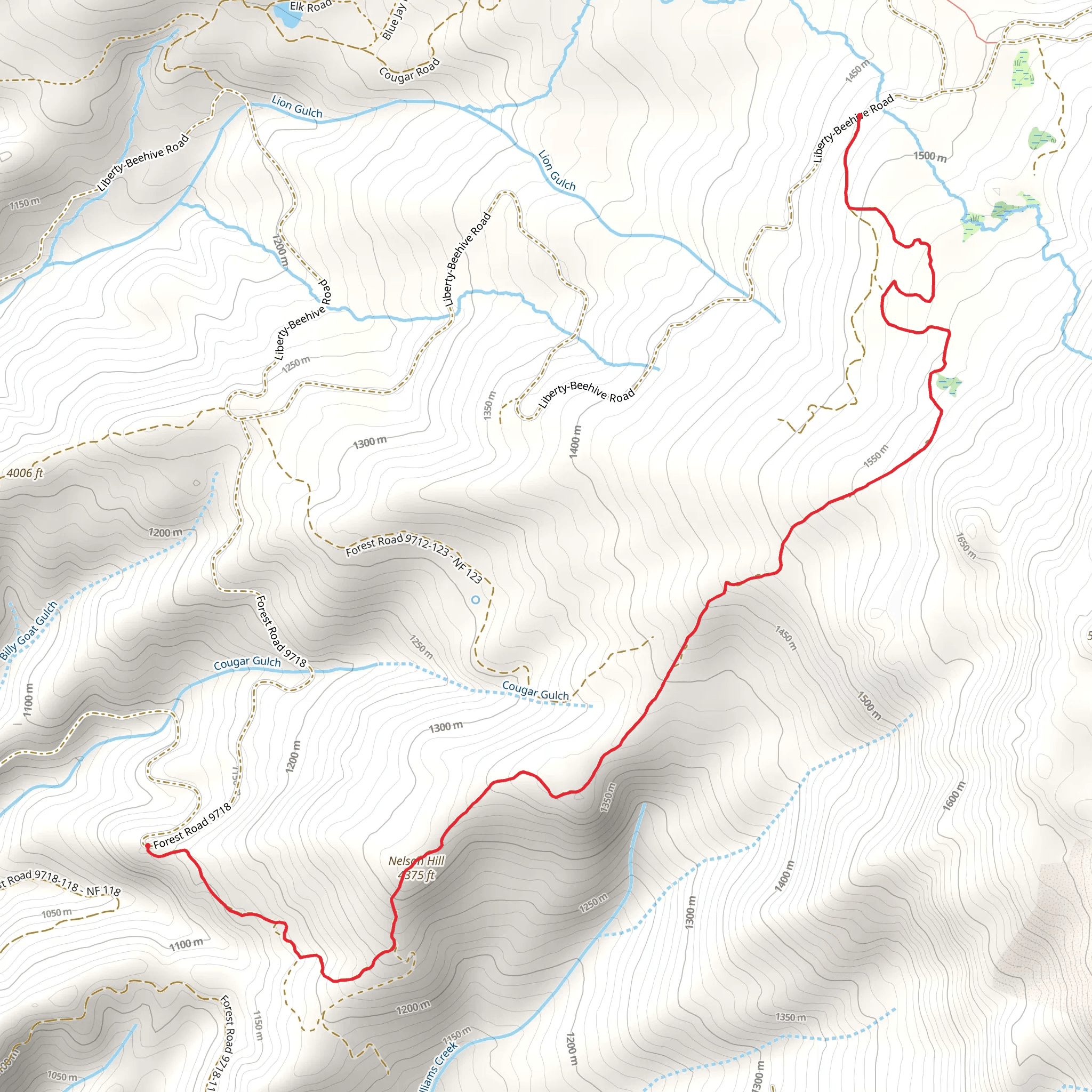 Hole in the Rock Trail mobile static map