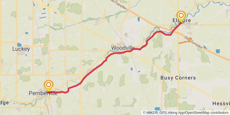 Buckeye Trail stage 16 Map