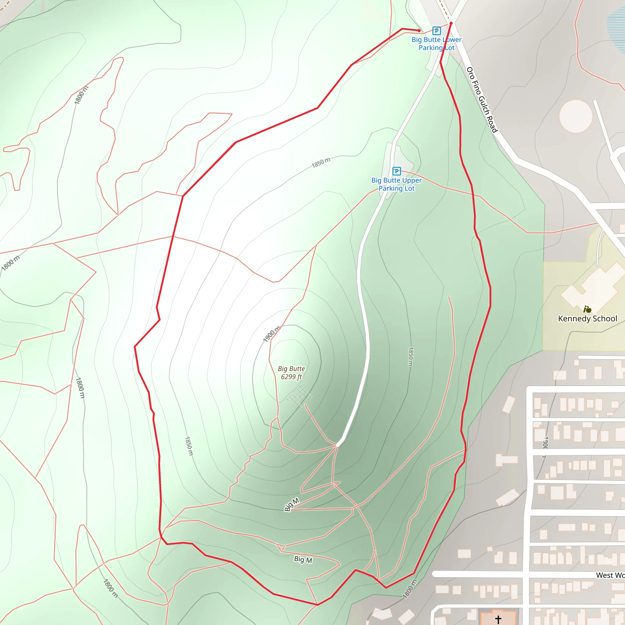 Big Butte Loop mobile static map