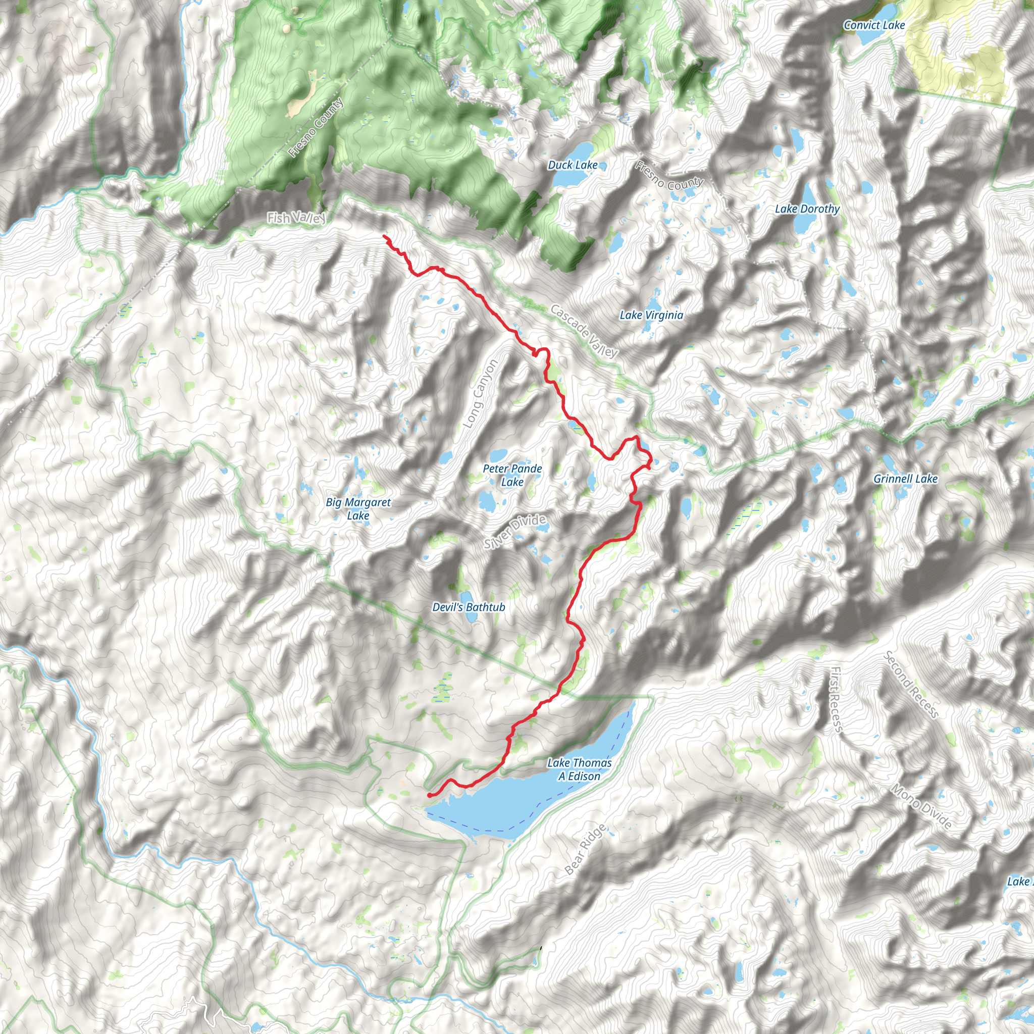 Minnow Creek via Goodale Pass Trail mobile static map