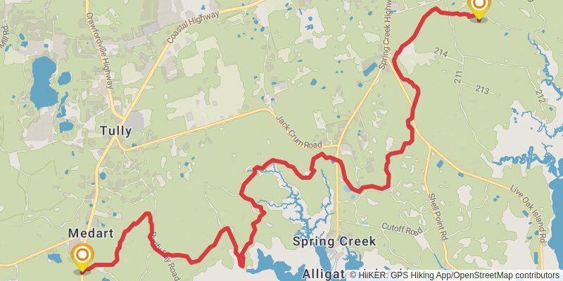 Florida National Scenic Trail stage 24 Map