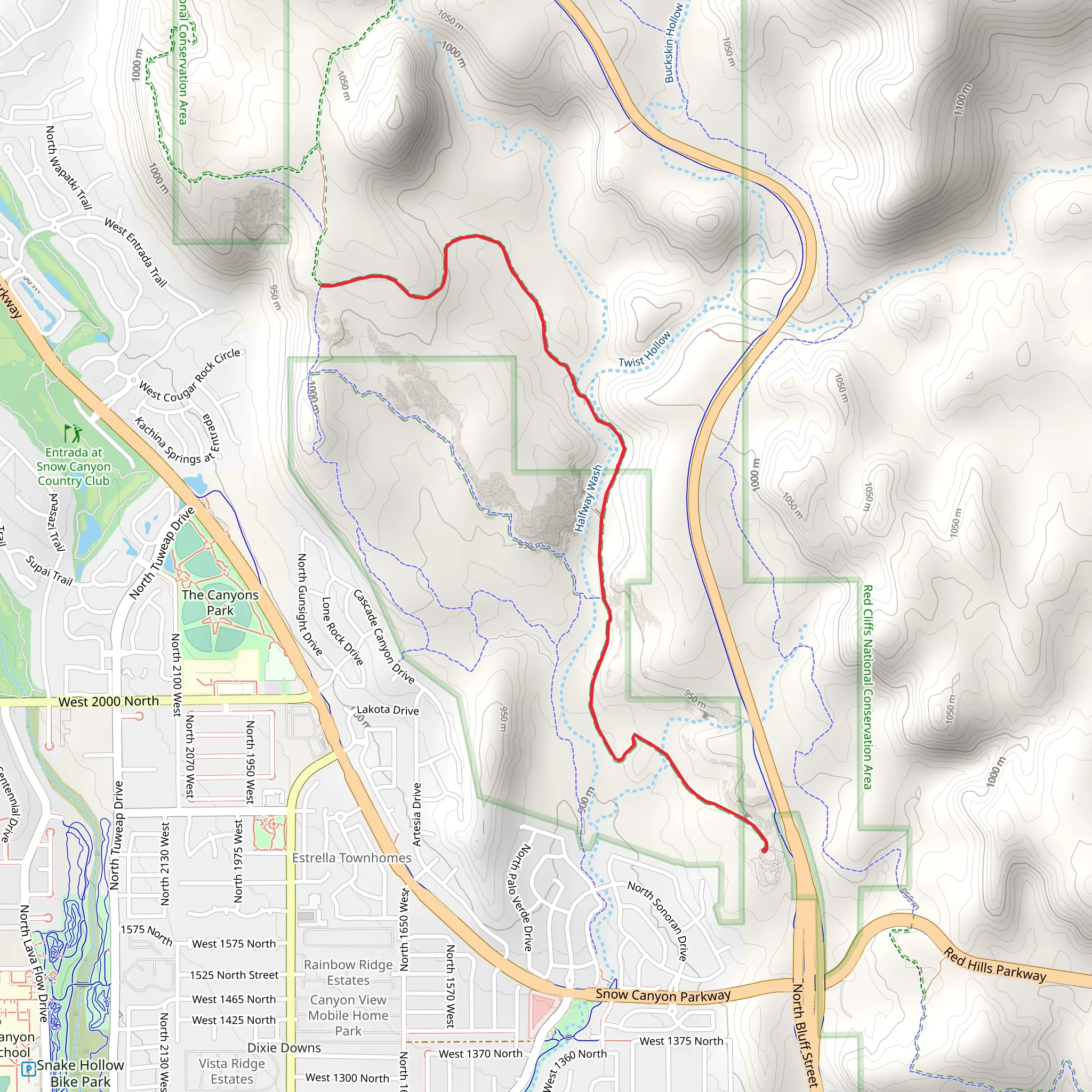 Beck Hill Trail mobile static map