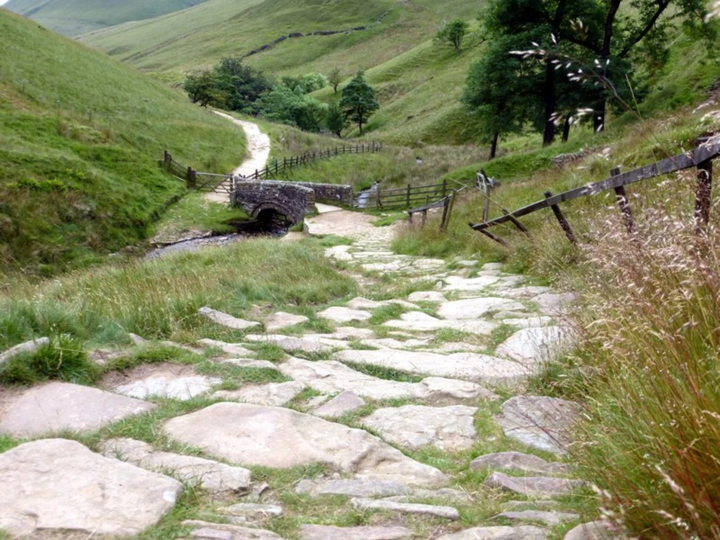 An image depicting the trail Kinder Low and Jacob's Ladder from Adale and its surrounding area.